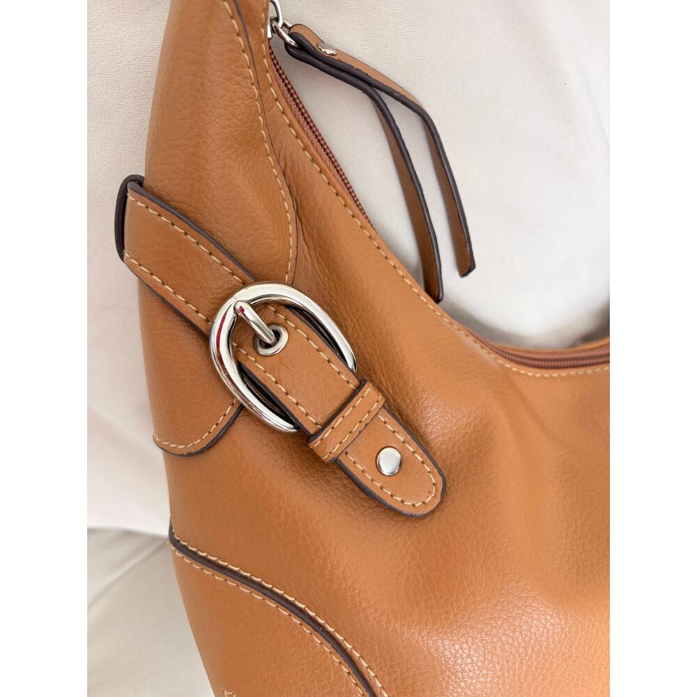 Brown Crazy Horse A Liz Claiborne Company Saddle Purse Bag - Picture 2 of 5